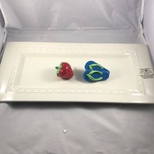 Nora Fleming bread dish with changeable minis